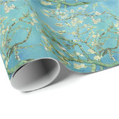 Papier Cadeau Floraison d'amandiers de Van Gogh (Coin rond)