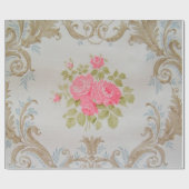 Papier Cadeau Floral (Plat)