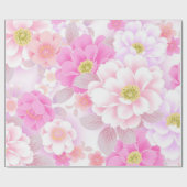 Papier Cadeau Floral (Plat)