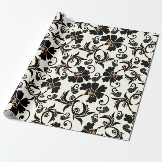 Papier Cadeau Floral (Déroulé)