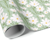 Papier Cadeau Floral (Coin rond)