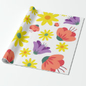 Papier Cadeau Floral (Déroulé)