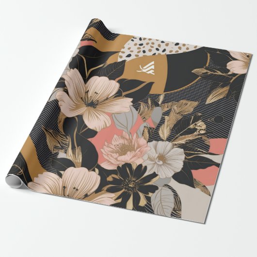 Papier Cadeau floral (Déroulé)