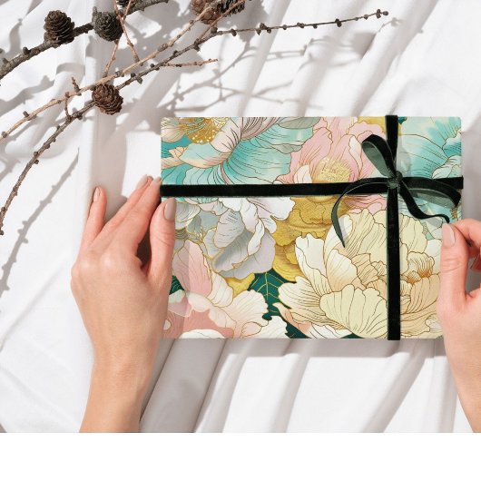 Papier Cadeau Floral