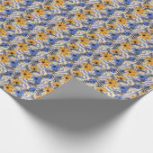 Papier Cadeau Floral Abstrait : Aquarelle Motif moderne (Coin)