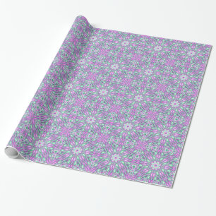 Papier Cadeau Floral Abstrait vibrant