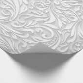 Papier Cadeau Floral blanc (Coin)