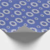 Papier Cadeau Floral bleu vintage (Coin)