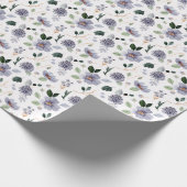 Papier Cadeau Floral Classic violet Motif (Coin)