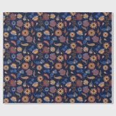 Papier Cadeau Floral classique (Plat)