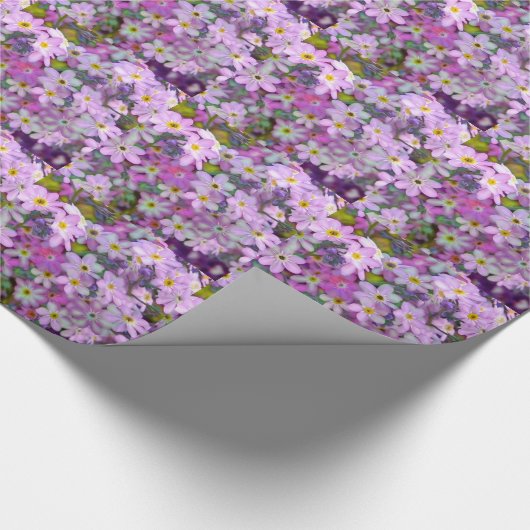 Papier Cadeau Floral dans le lilas (Coin)