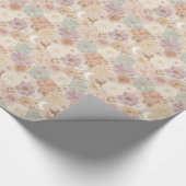 Papier Cadeau Floral de prairie céleste (Coin)