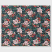 Papier Cadeau Floral décoratif/Papillons (Plat)