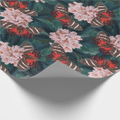 Papier Cadeau Floral décoratif/Papillons (Coin)