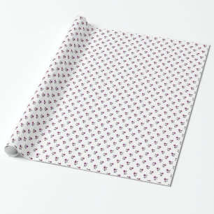 Papier cadeau floral délicat pour fille