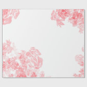 Papier Cadeau Floral doux (Plat)