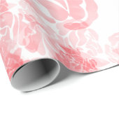 Papier Cadeau Floral doux (Coin rond)