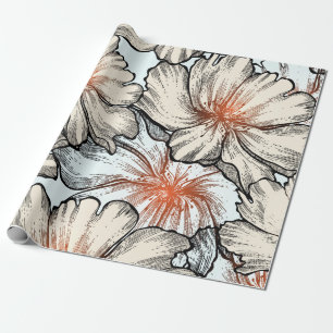 Papier Cadeau Floral Dreams #10 à Susiejayne