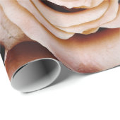 Papier Cadeau Floral élégant abstrait de jardin de roses de (Coin rond)