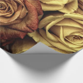 Papier Cadeau Floral élégant abstrait de jardin de roses de (Coin)