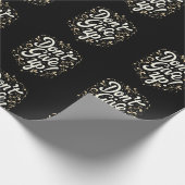 Papier Cadeau Floral élégant "N'abandonnez pas !" Motivation (Coin)