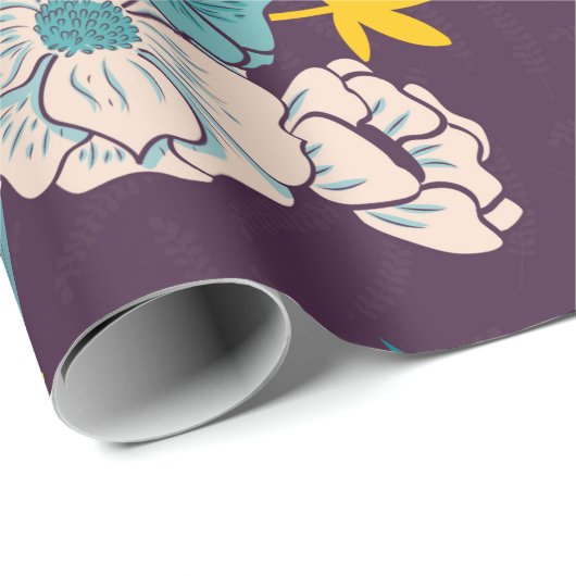 Papier Cadeau Floral jungle with snakes seamless pattern, tropic (Coin rond)