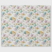 Papier Cadeau Floral Minimalist Eggs | Easter Wrapping Paper (Plat)