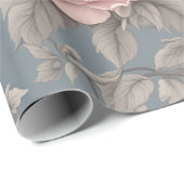 Papier Cadeau Floral Old Timey (Coin rond)