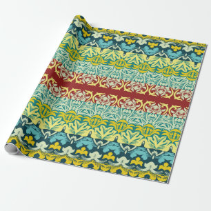 Papier Cadeau Floral ornemental sans couture motif