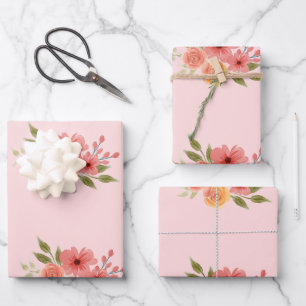 papier cadeau floral pastel élégant pour toutes oc
