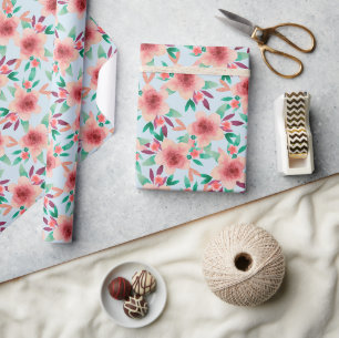 Papier cadeau floral pour cadeau Baby shower