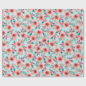 Papier cadeau floral pour cadeau Baby shower (Plat)