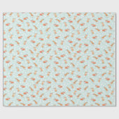 Papier Cadeau Floral rusé par des copies d'origami (Plat)