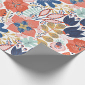 Papier Cadeau Floral seamless pattern on white. Abstract backgro (Coin)