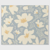 Papier Cadeau Floral seamless pattern with lines and abstract ha (Plat)