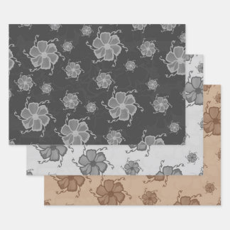 Papier cadeau floral Tropiques festives BGB