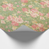 Papier Cadeau Floral Vintage (Coin)