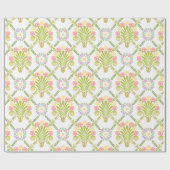 Papier Cadeau Floral vintage (Plat)