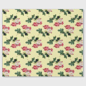 Papier Cadeau Floral vintage (Plat)
