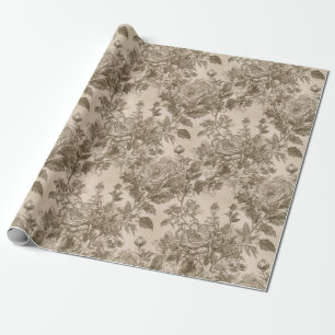 Papier Cadeau Floral vintage