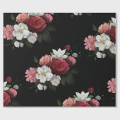 Papier Cadeau Floral Vintage (Plat)