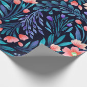 Papier Cadeau Floral watercolor seamless pattern. (Coin)