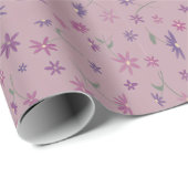 Papier Cadeau Floral wrapping paper (Coin rond)