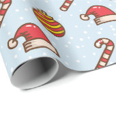 Papier Cadeau Florales festives (Coin rond)