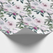 Papier Cadeau Florales printanières romantiques | Aquarelle (Coin)