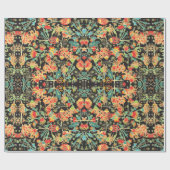 Papier Cadeau Flore abstraite vintage et chaotique (Plat)