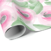 Papier Cadeau Flore aquarelle (Coin rond)
