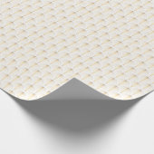 Papier Cadeau Flore Art Déco : Elégance Dorée. (Coin)