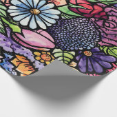 Papier Cadeau Flore Bouquet Fleur de printemps (Coin)