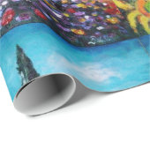 Papier Cadeau FLORE EN TOSCANE/ Champs, Pépites et tournesols (Coin rond)